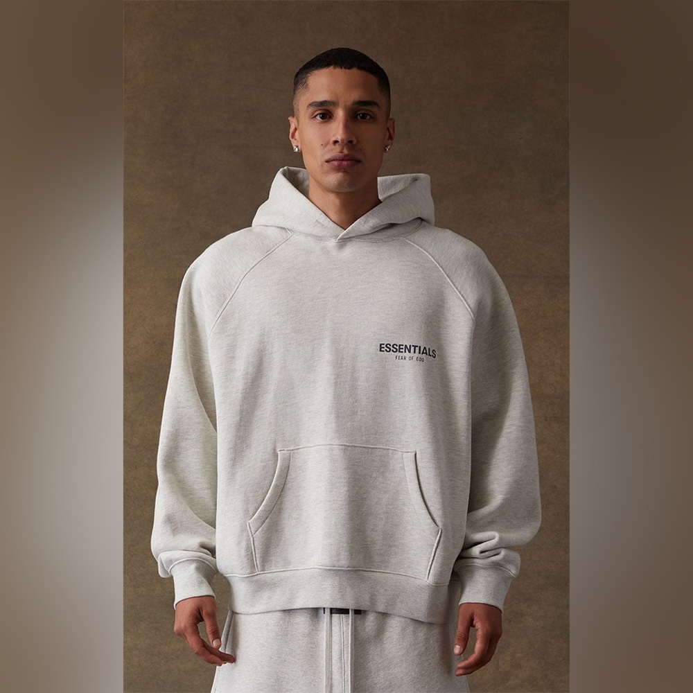NWT Essentials Hoodie in light oatmeal size adult XL